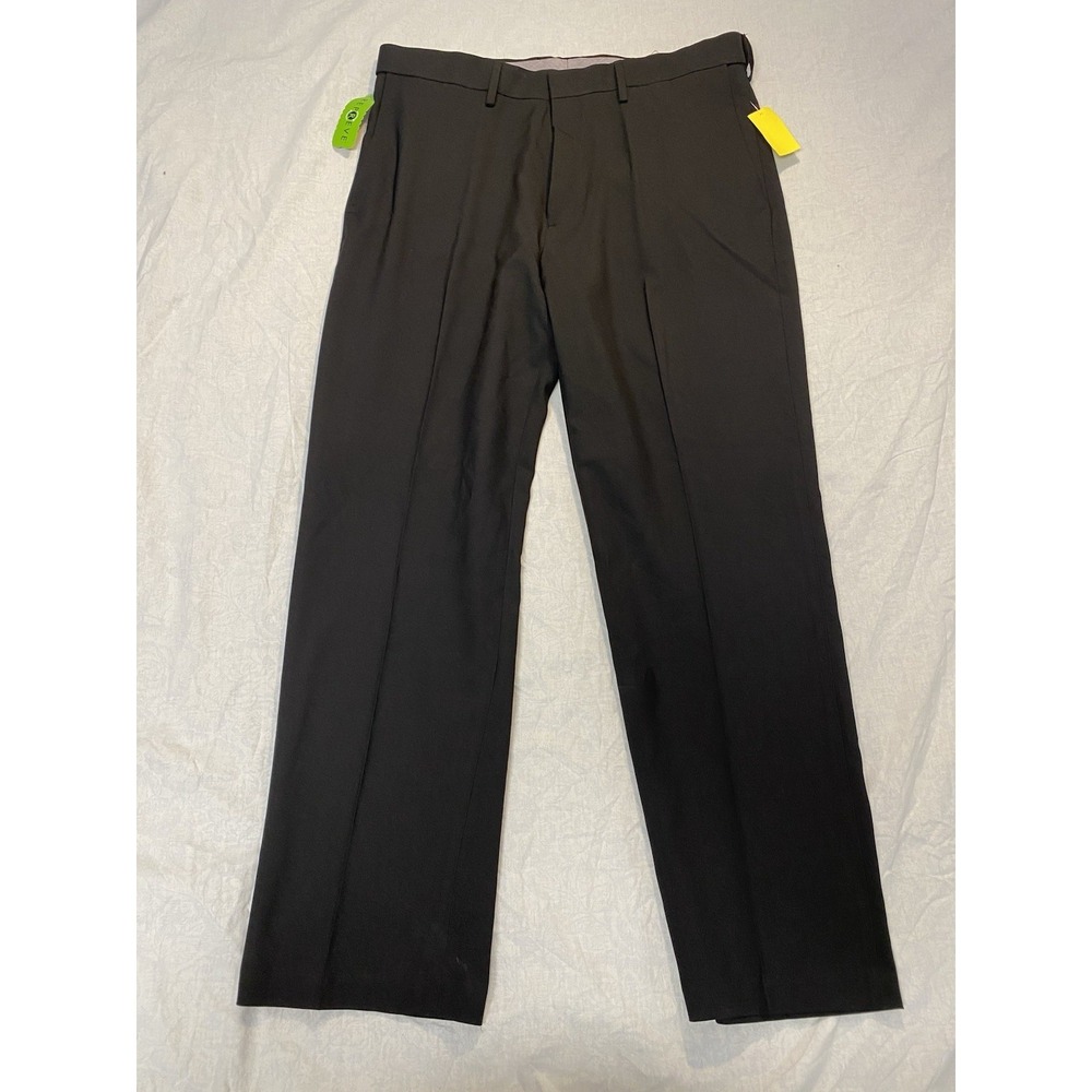 NWT Haggar H26 Premium Stretch Dress Pants 34x30 Black $34.99 Retail